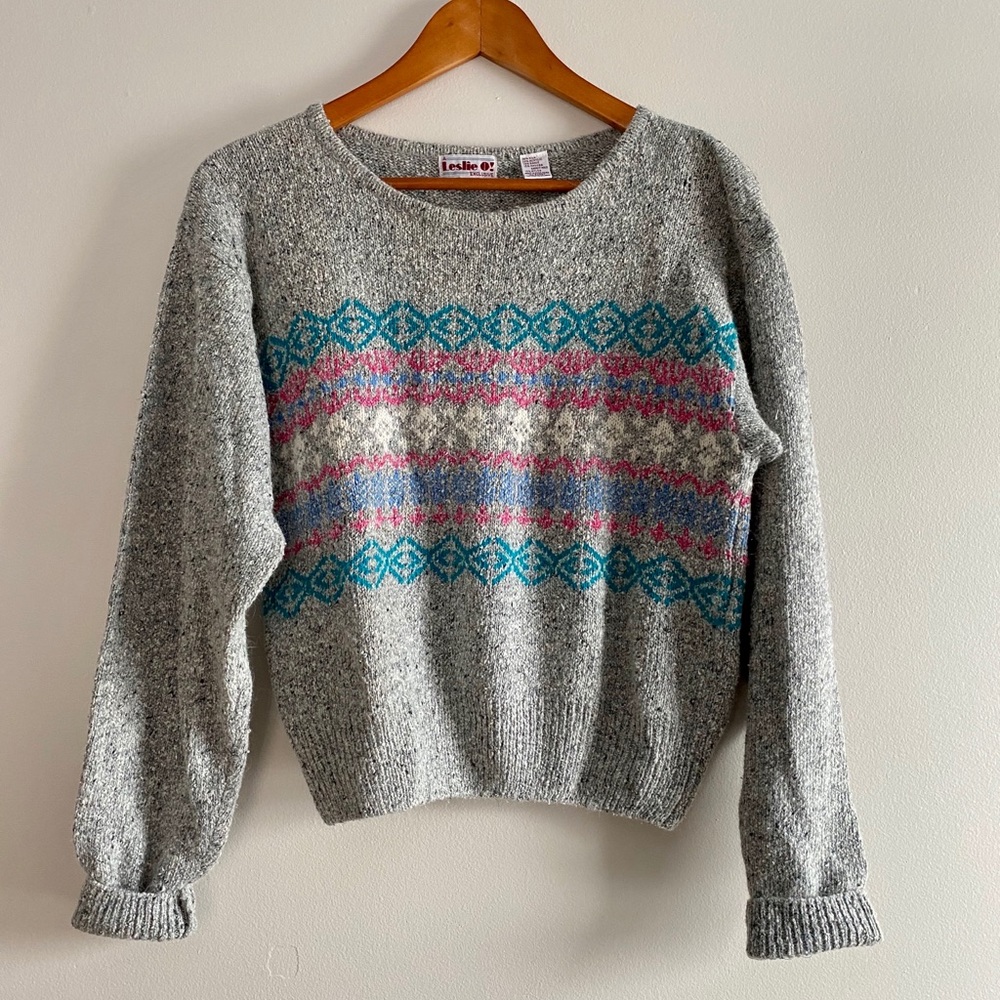 Vintage 1980s sweater soft silk blend L